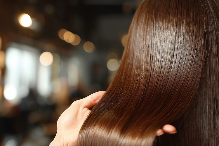 髪の負担を抑えた、やさしい施術